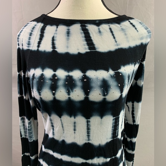 Ribbed Tye Dye Long Sleeve Tee - Picture 2 of 4